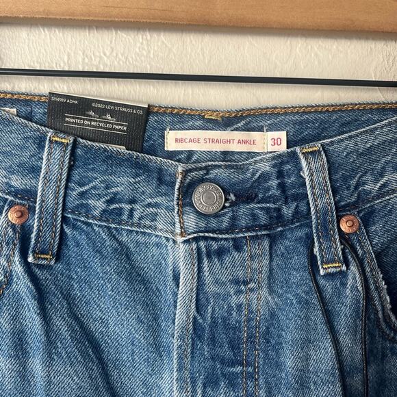 NWT Levi’s ribcage straight ankle jeans 30 - Picture 9 of 11